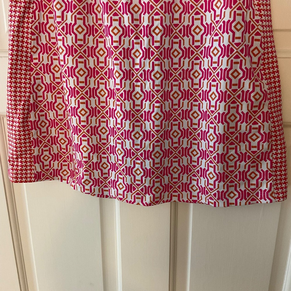 J.McLaughlin Skort Pink Geometric Catalina Cloth Skirt Golf Tennis Small - Picture 3 of 10